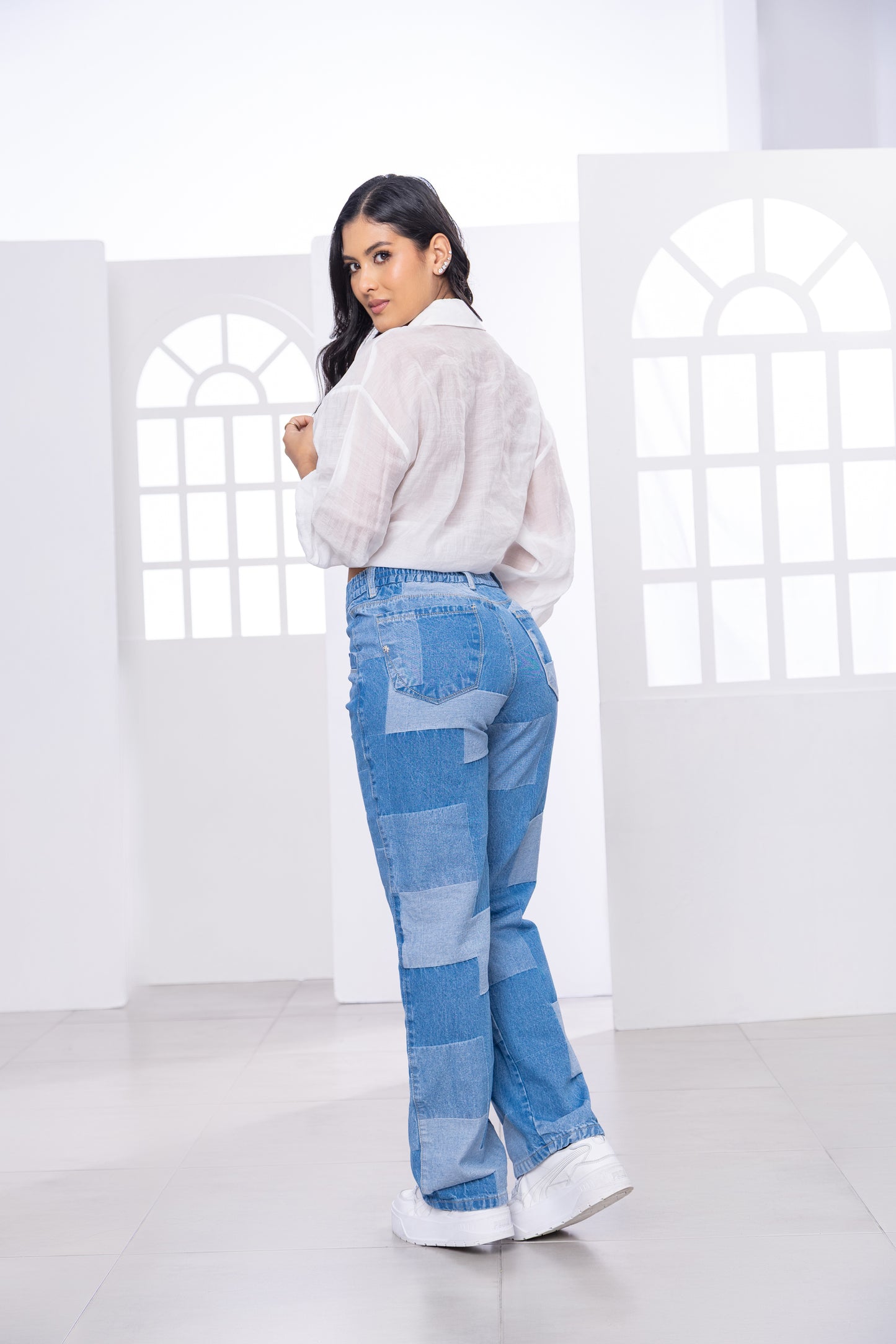 PANTALÓN DENIM PATCHWORK