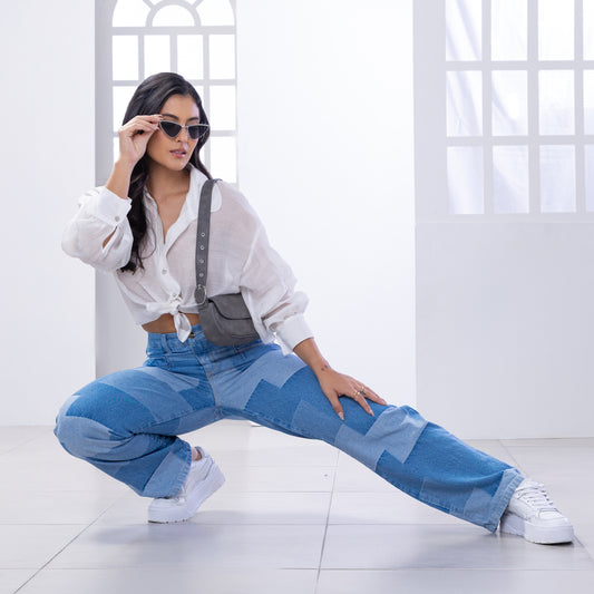 PANTALÓN DENIM PATCHWORK