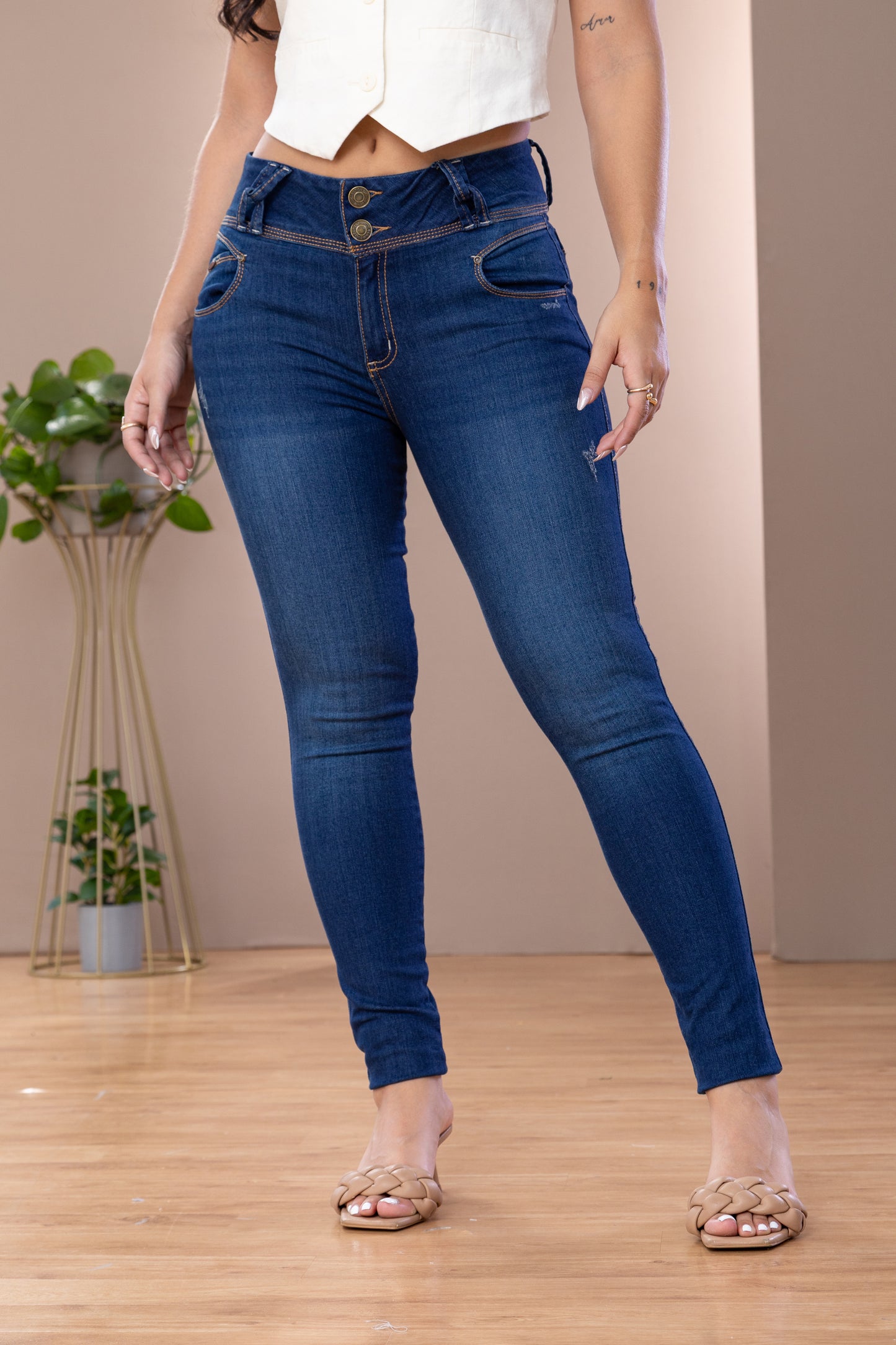 SKINNY JEAN PRETINA ALTA