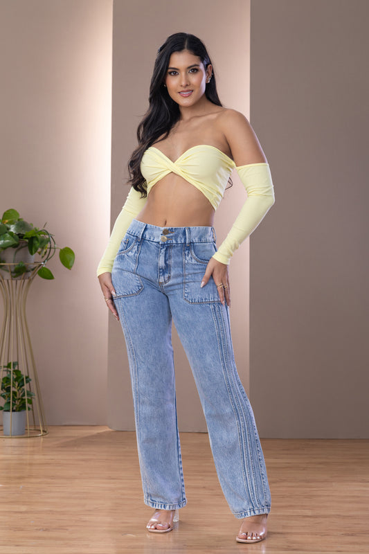 PANTALON INDIGO STRECH